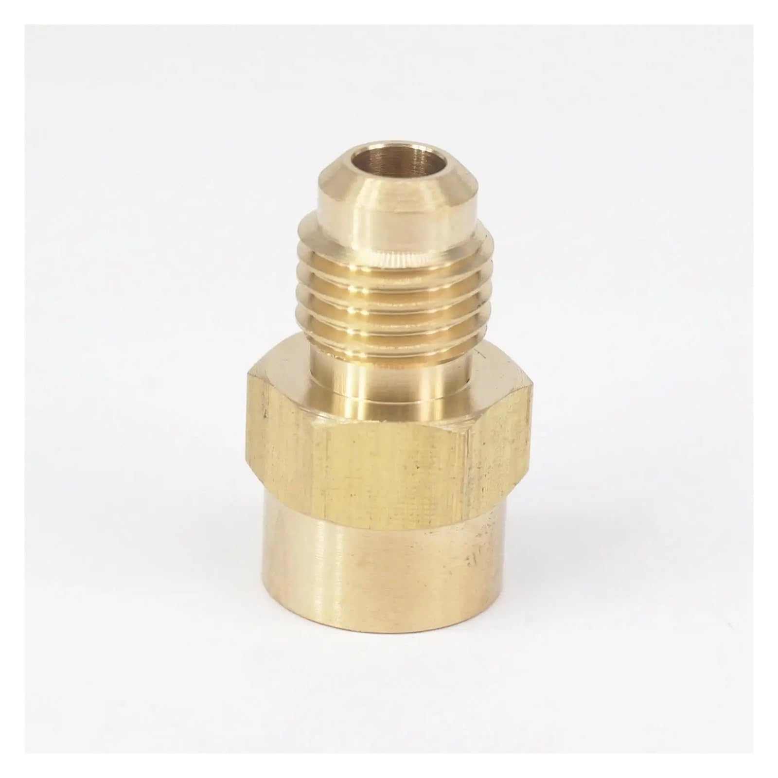 SAE Thread 7/16"-20 UNF Fit Tube OD 1/4" -1/8" NPT Female Brass SAE 45 Degree Pipe Fitting Adapters 1000 PSI ZCKHNQOP