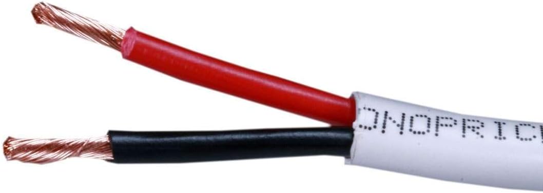 Monoprice 102820 100ft 14AWG CL2 Rated 2-Conductor Loud Speaker Cable (for In-Wall Installation) CL2 Rated | 2-Conductor