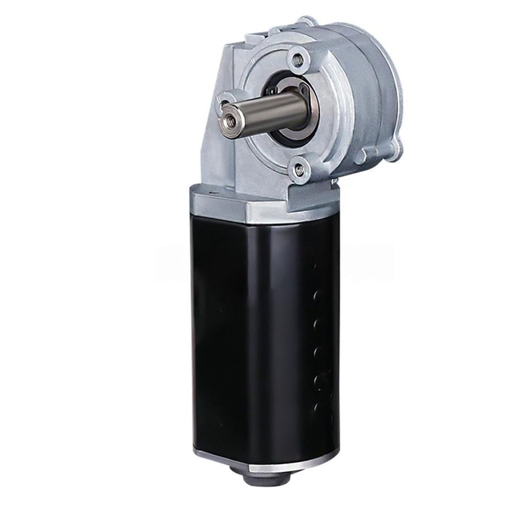 Motor reductor de engranaje de gusano DC 12V ideal para automatización y giros inversos