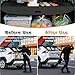 AUMOTOST Compatible with Land Rover Discovery Sport 2014-2019 Canvas Cargo Cover Retractable Trunk Luggage Storage Cover Security Shield Shade with Installation Accessories, Removable, Waterproof