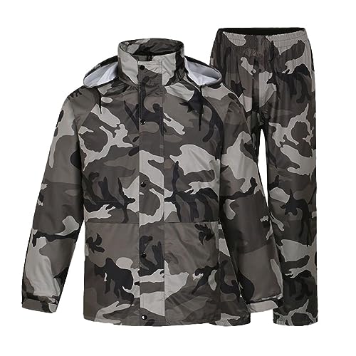Poncho de pluie pour homme avec pantalon de protection veste imperméable