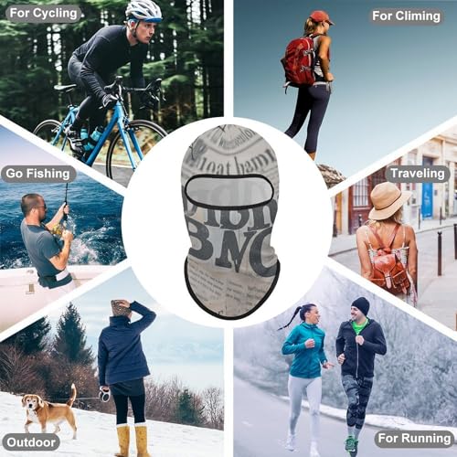 Balaclava Negro de Red de Araña para Hombre y Mujer, Protección Solar Transpirable con Cubreboca Completo para Senderismo, Ciclismo, Correr, Conducción miniatura 6