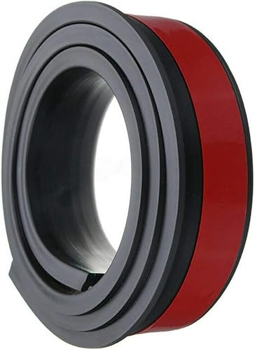 Miniatura 4 de KIMISS Moldura de arco de rueda de automóvil, 2 piezas universales de goma de 4.9 ft, tiras anticolisión, molduras para guardabarros (negro)