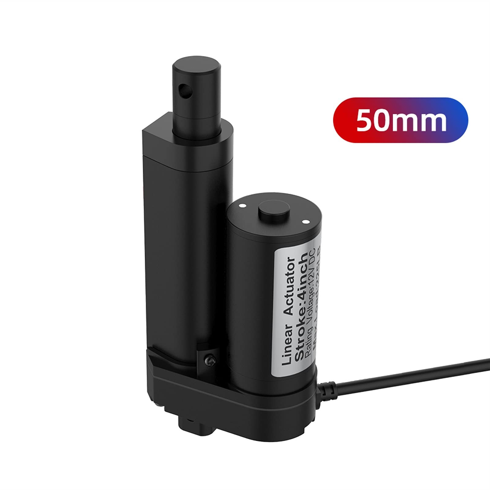 Siłownik liniowy o skoku roboczym, Siłownik liniowy 12 V DC Stop aluminium 900 N Obciążenie 7 mm/s Prędkość 50–250 mm Skok(200mm Stroke,500N 20mm per second)