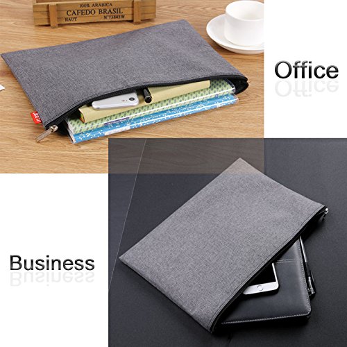 Advcer 5 Pack Canvas Zipper Tool Bag Set, 13.3" X 9.4" 14Oz Heavy Duty Waterproof Multipurpose Utility Multi Tool Storage Pouch Case For Organizing And Sorting Household Tools, Spare Parts (5 Colors) #TOP4