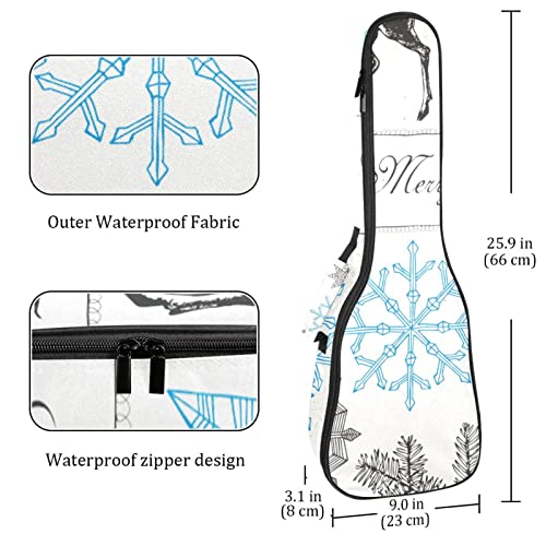 Housse de transport pour ukulélé avec motif cerf et flocons de neige pour concert soprano ténor 58,4 cm d’épaisseur 10… - Les Beatles, Paul McCartney, John Lennon, RIngo Starr, George Harrison Housse de transport pour ukulélé avec motif cerf et flocons de neige pour concert soprano ténor 58,4 cm d'épaisseur 10… – Image 5