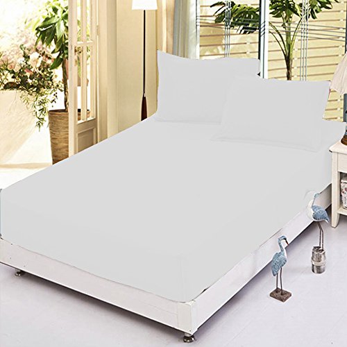 Lawrence Caprino 100% Cotton 200 Thread Count House Wife Pillow Case (WHITE)
