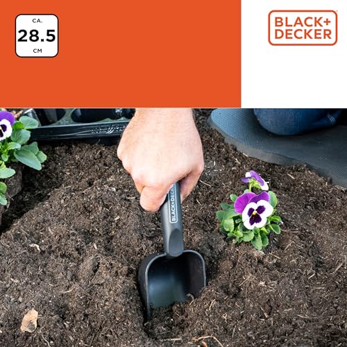 BLACK+DECKER Tuinschep - ronde uitvoering - diepe bodem - 28,5 cm - zwart - Afbeelding 6
