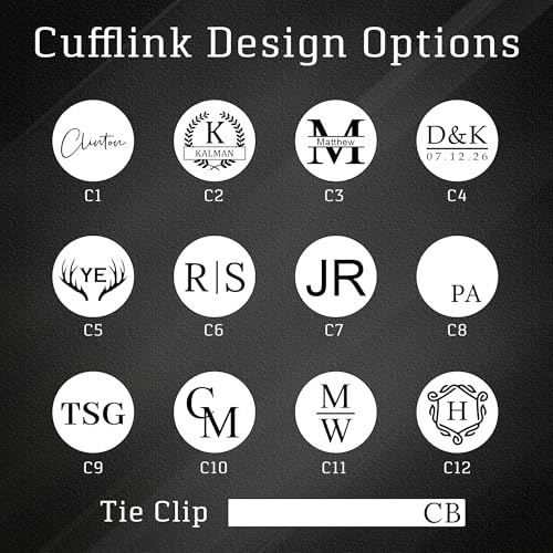 Set personalizado de pinza de corbata y mancuernillas para hombres miniatura 5