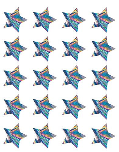 Stickers étoiles irisées autocollants muraux brillants décoration chambre fille