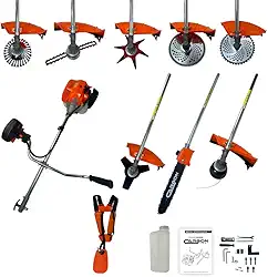 Combo Multifuncional Roçadeira Bipartida Profissional 52cc 2,5HP, Acessórios Carbon Fak