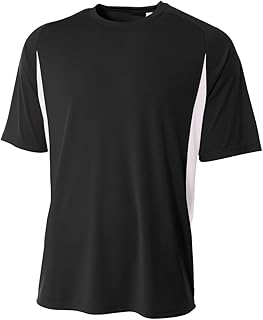A4 Men’s High-Performance Moisture-Wicking Color Block T-Shirt
