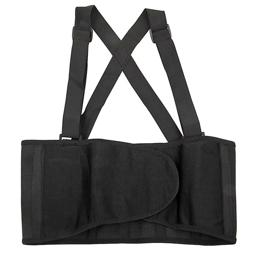 Back Brace Support Belt Lumbar Lower Waist Relief Suspender Heavy Duty 2XLarge Breathable Adjustable Straps Lightweight Heavy Duty Supportive Compression Men and Women