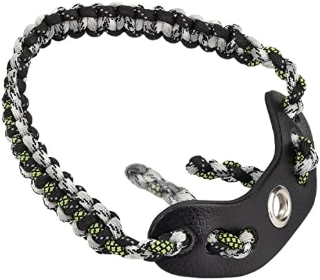 SUNYA Archery Bow Wrist Sling, 550 Paracord Strap Comfortable on Hand.100% Full Grain Leather Yoke, Multiple Camo Colors.Fit Compound Bow Stabilizer & Recurve. SUNYA Archery Bow Wrist Sling, 550 Paracord Strap Comfortable on Hand.100% Full Grain Leather Yoke, Multiple Camo Colors.Fit Compound Bow Stabilizer & Recurve.
