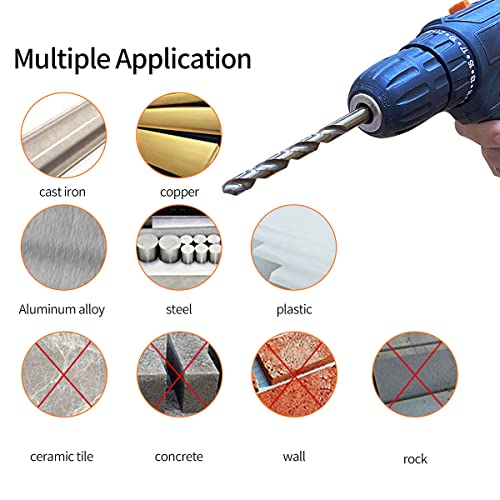 Meccion HSS Cobalt Jobber Drill Bit 2pcs 8.0mm Twist Drill Bit for Drilling Stainless Steel and Metal 4 Meccion HSS Cobalt Jobber Drill Bit 2pcs 8.0mm Twist Drill Bit for Drilling Stainless Steel and Metal - Image 4