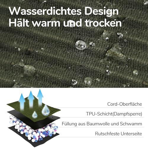 FUKUMARU-Katzensofa-Bett-Corduroy-Gemutliches-Katzenbett-fur-drinnen-mit-abnehmbarem-waschbarem-Bezug-Stutzendes-Anti-Rutsch-Hundebett-Sofa-fur-kleine-Hunde-72-x-52-x-22-cm-Mittel-Grun | Dealmeister.io Alt tag für bilder post titel