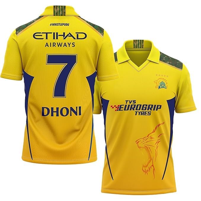 CSK DHONI Sports Jersey