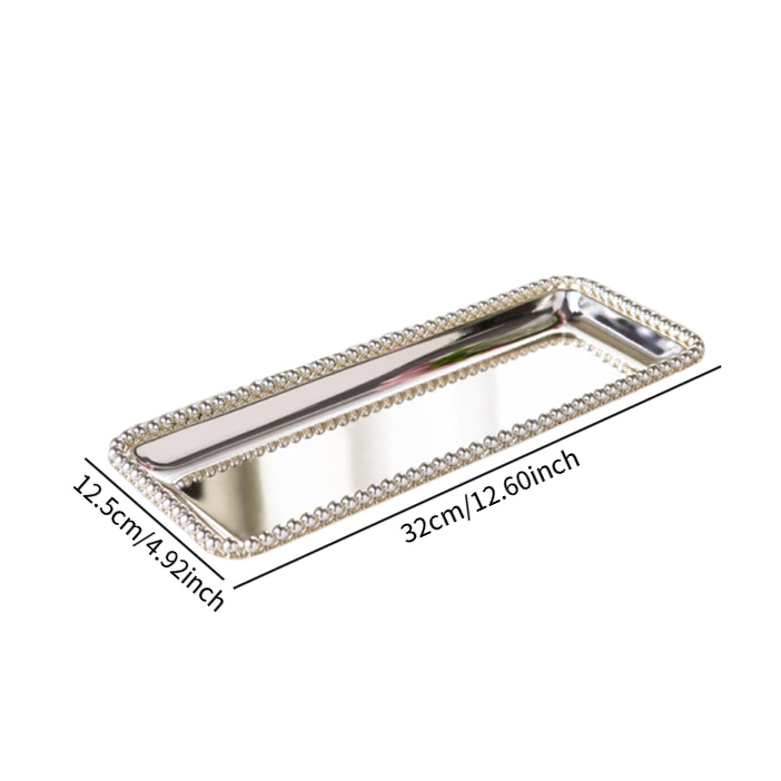 jojomis Fruit Plate Jewelry Organizer Lightweight Multipurpose Easy to Clean Dessert Snack Display Dish Container for Dinner Dessert 12.6x4.92 inch