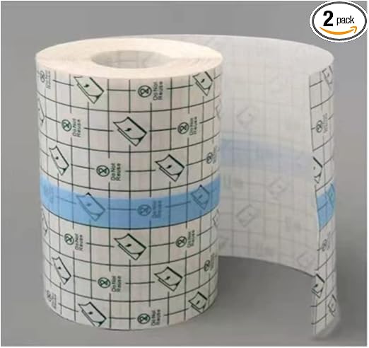 Tattoo Aftercare Waterproof Adhesive Bandage 6 in x 2 yd, Second Skin Healing Protective Bandages Transparent Stretch Wound Dressing Tape,Tattoo Bandage Clear Adhesive1