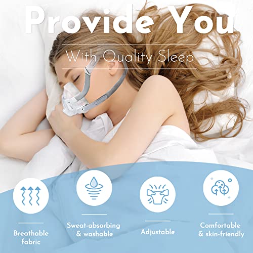 N20 Headgear Compatible With Resmed Airfit/Airtouch N20 Nasal Mask, Soft And Skin-Friendly N20 Replacement Head Strap With 2 Magnetic Clips - 2Pack Standard Size #TOP5