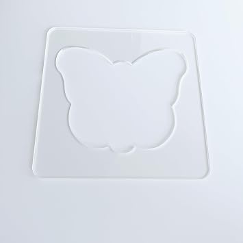 CHENRUI Quilting Template, Acrylic Quilting Ruler for Free Motion Quilting on Domestic Machine (Butterfly)