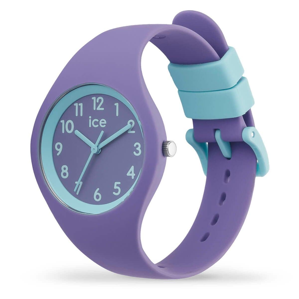 Ice-Watch - ICE ola kids Mermaid - Fioletowy zegarek dziewczęcy z silikonowym paskiem - 014432 (Small)
