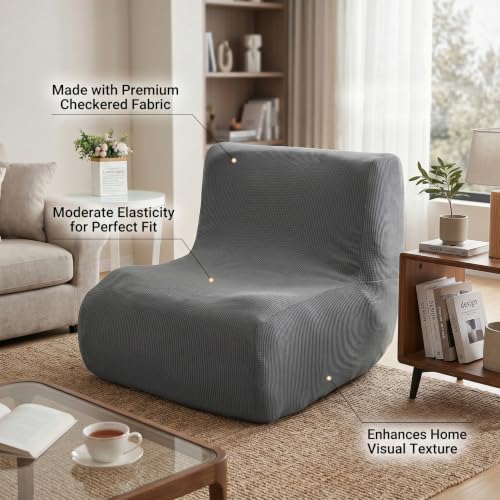 Funda para Silla sin Brazos Elástica Lavable Cobertura Total 4