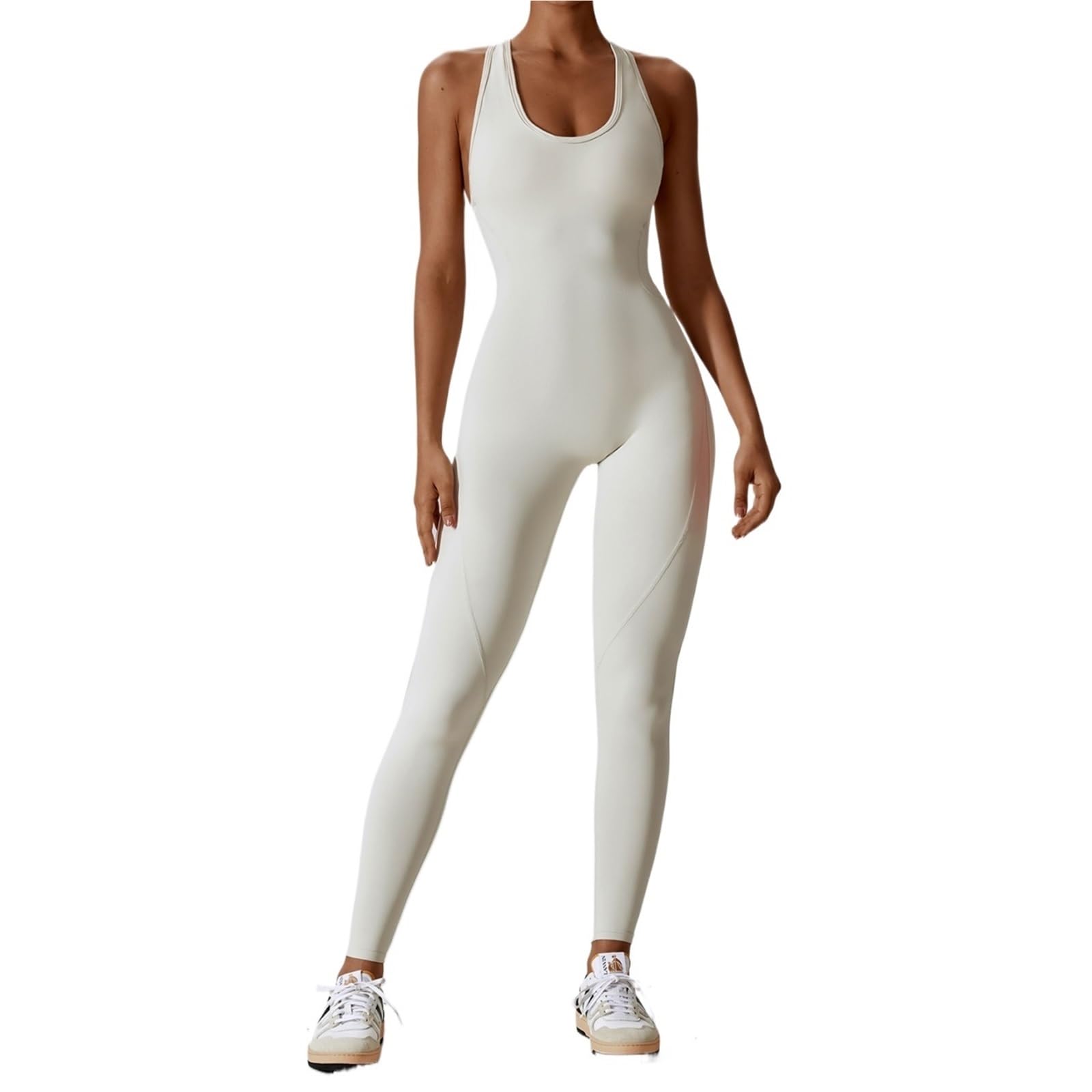 Mono de Yoga Conjunto de Mono sin Espalda, Deportivo for Mujer, una Pieza, Traje Yoga