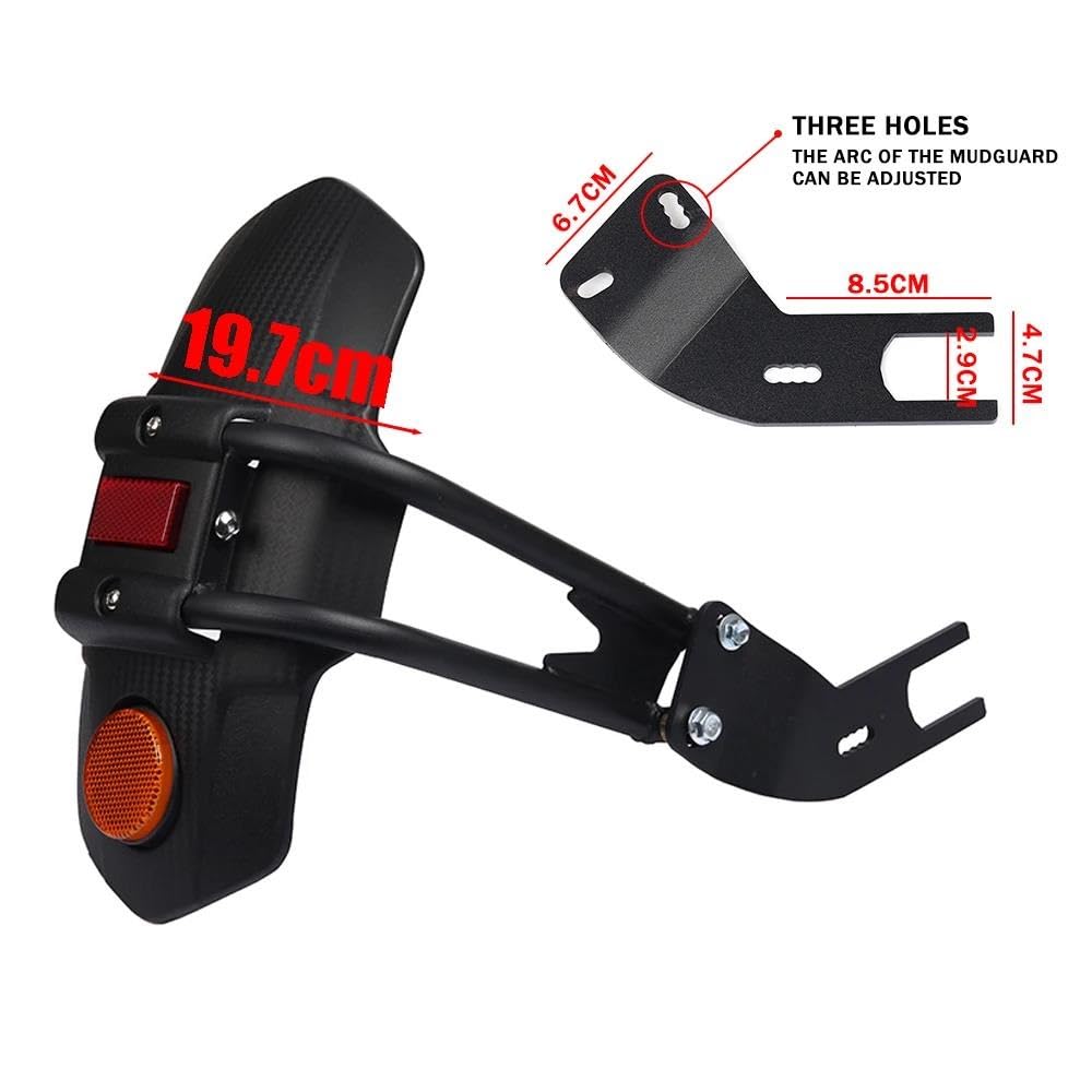 Parafanghi Moto per TRK702X per TRK702 per TRK 702 X per TRK 702X Parafango Posteriore per Moto Accessori Ruota Hugger Mud Guard(Black A)