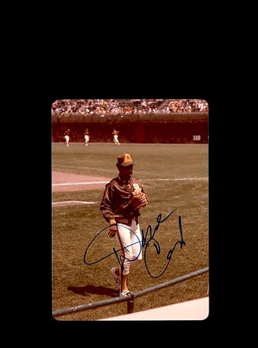 Dave Cash Signed Original 1980 4x6 Snaphot Photo Padres At Cubs Wrigley