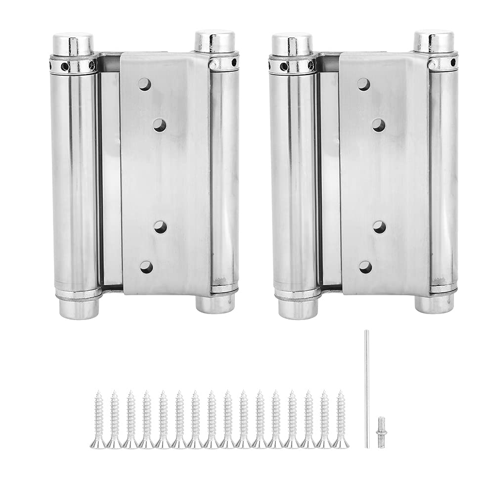 Buy Spring Hinge, Double Action Door Gate Hinge Fittings Gate Hinge for Bar Counter Doors(3 Inch