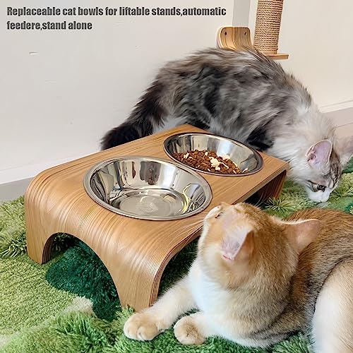 Gcvopton 4 Pcs Stainless Steel Cat Bowls,5.5 Inches Metal Cat Bowl thumb #6