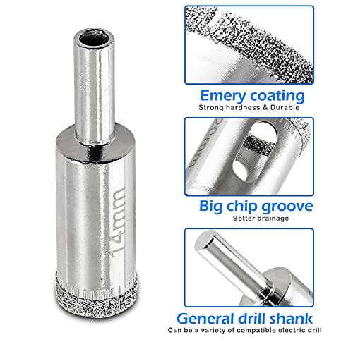 Image of Luomorgo 5Pcs 14mm /9 /16 inch Diamond Hole Saw