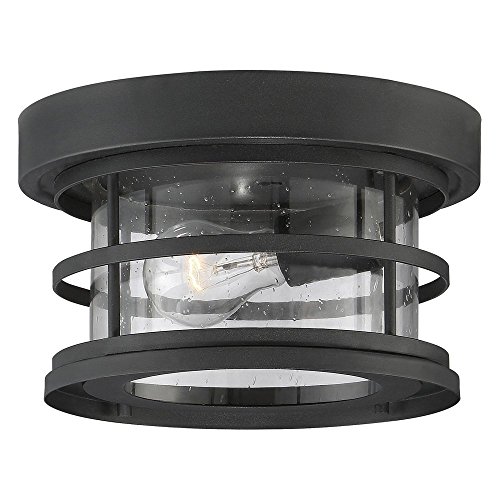 Savoy House Barrett 13" Outdoor Ceiling Light in Black 5-369-13-BK