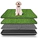 Hund und günstig Kaufen-VKMUOI Hundegras-Pads mit Tablett Kunstrasen für Hunde zum Pinkeln auf künstliches Töpfchengras mit Tablett für Outdoor-Indoor-Katzentoilette für Welpen-Töpfchentraining(50 x 60 cm)