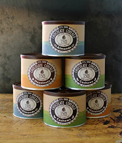 Taza Chocolate Organic Chocolate Covered Hazelnuts, 55% Dark Chocolate, 8 Ounce (Pack Of 1), Vegan #TOP3