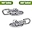 SELEWARE Ceiling Swing Mount Stainless Steel Swing Hangers Free Swivel Swing Hooks for Yoga Swing Indoor Outdoor Swing Set Porch Swing Chair Punching Heavy Bag 2000 lbs Capacity 4 Pack