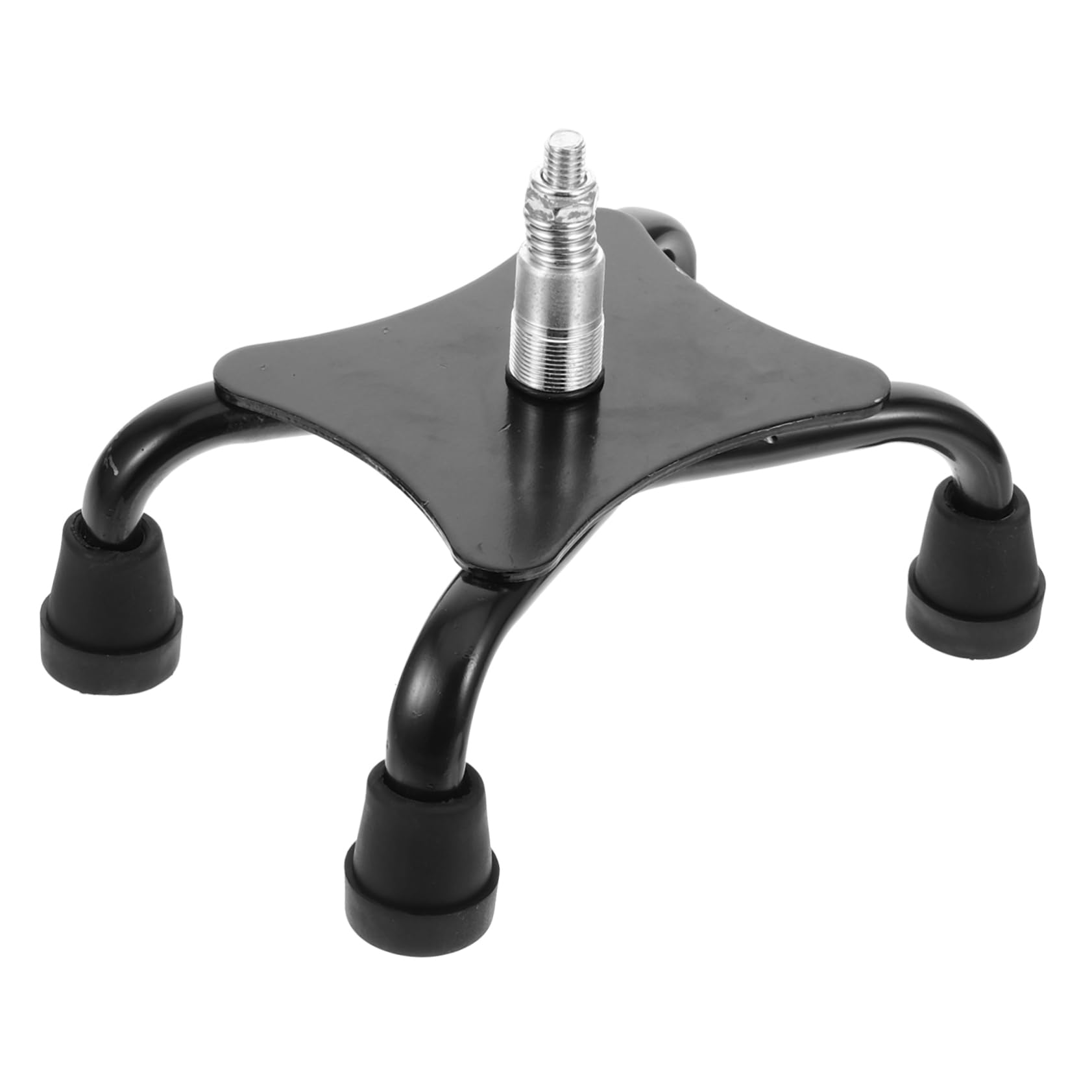 FOMIYES Non Slip Quad Cane Tip Replacement Leg Walking Stick Foot Pad Protector for Enhanced Stability Durable Soft Material for Seniors and Hiking Poles