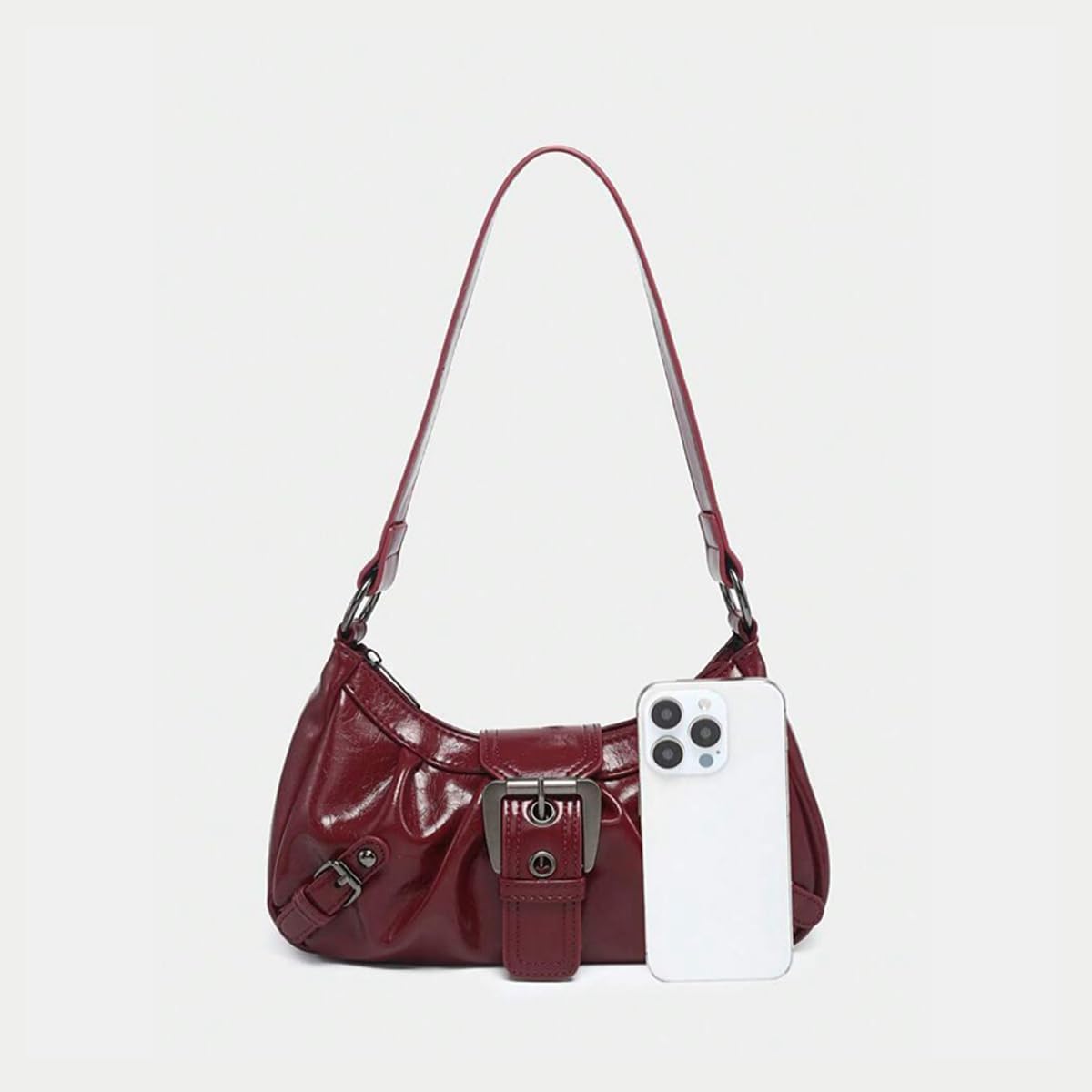 Y2K Purse Shoulder Bag for Women, Top Handle Handbag Small Goth Punk Hobo Clutch Purses Trendy Underarm Bag - Image 4