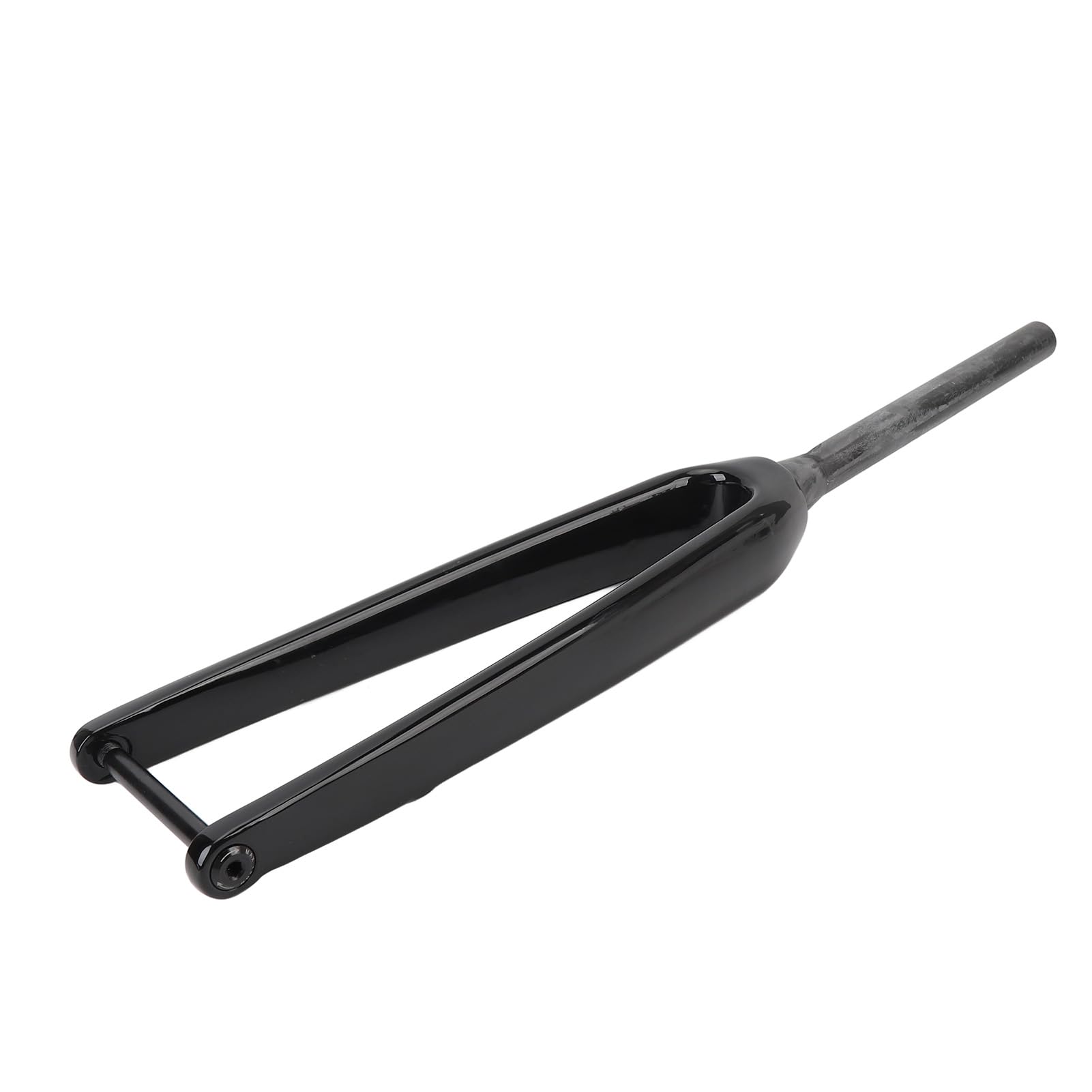 Vorderradgabel, 3K T800 Fahrradgabel, Leichte Vibrationsdämpfung, Einstellbare Rückprallgeschwindigkeit, mit Flacher Scheibenbremse, für Rennrad, 100 X 12 Mm Steckachse, 45 Mm