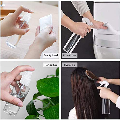 Flacon Vaporisateur Vide Plastique, Flacon Vaporisateur Transparent, Vaporisateur Fine Brume, Flacon Spray Vide, Pulverisateur Voyage, Atomiseur Parfum/Eau De Désinfection(2 x 50ML + 2 x 300ML) - Image 7