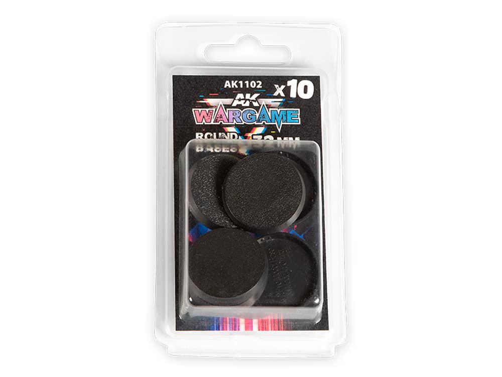 Ak Interactive Black Round Bases 32Mm - Qty 10 (Ak1102)