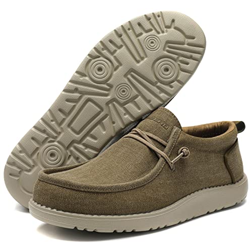 Image of ITAZERO Men Extra Wide Shoes - 4E to 5E Wide Toe Box Shoes for Men XX Wide Width Swollen Feet - Men's Loafers & Slip-ons with Arch Support Insole for Plantar Fasciitis