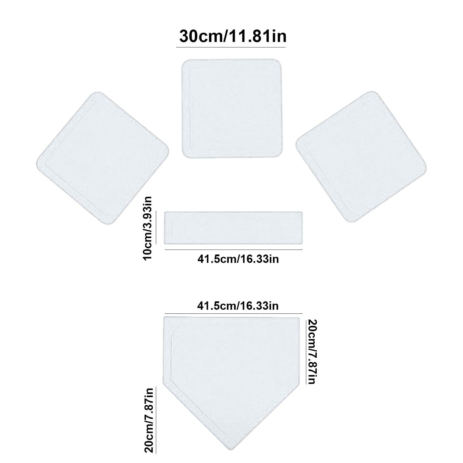 béisbol para Patio Trasero, Campo Goma Placas, Juego Campo Goma multifuncionales y seguras para Teeball Softball Baseball