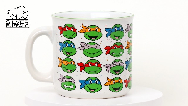 Tazón cerámico Silver Buffalo TMNT 20oz multipatrón miniatura 6