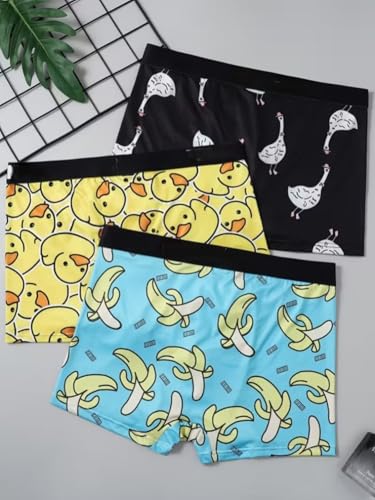Image of REDX Comfort Mens Underwear Combo|Mens Printed Underwear|Stylish Innerwear for Men's Trunks Imported Nylon Fabric Multicolor Pack of 3