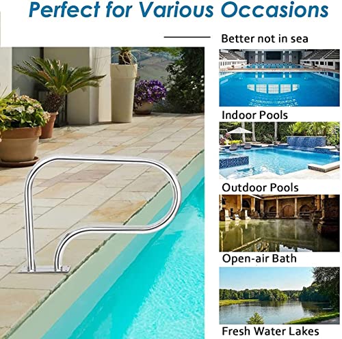 Barandal de seguridad para piscina de acero inoxidable 304 miniatura 6