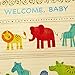 Hallmark Golden Thread Baby Shower Card (Jungle Animals)