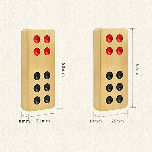 Juego de Mesa Pai Gow con 32 fichas y 2 dados miniatura 2