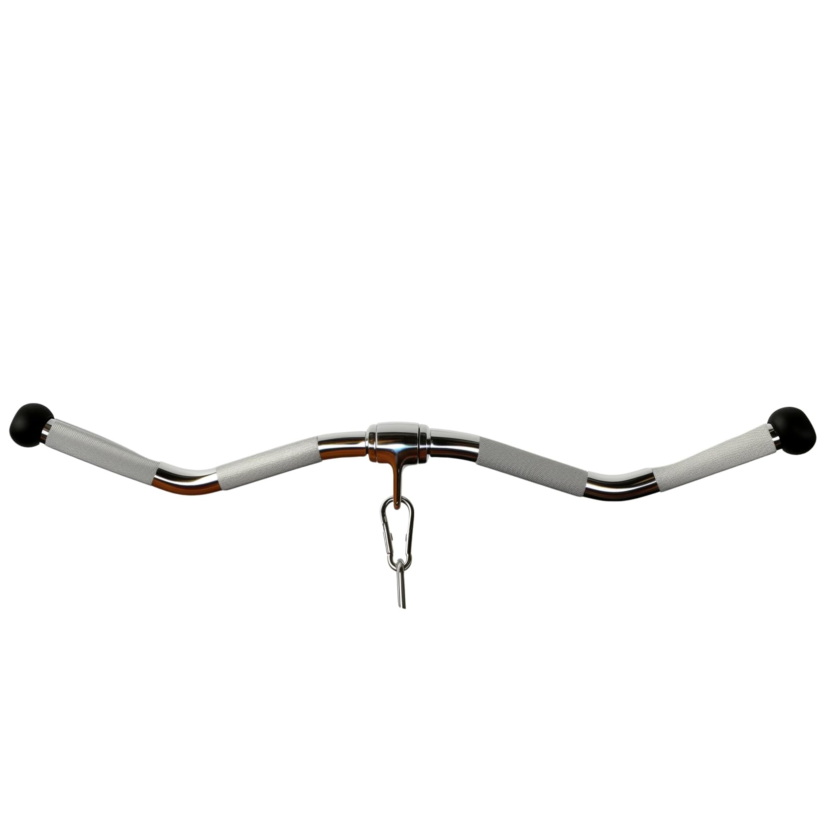 Barre d'haltères multi-exercices pour machines à câble, barre de traction latte, accessoires, barre de presse triceps, barre de traction droite tournante avec poignées rotatives, caoutchouc